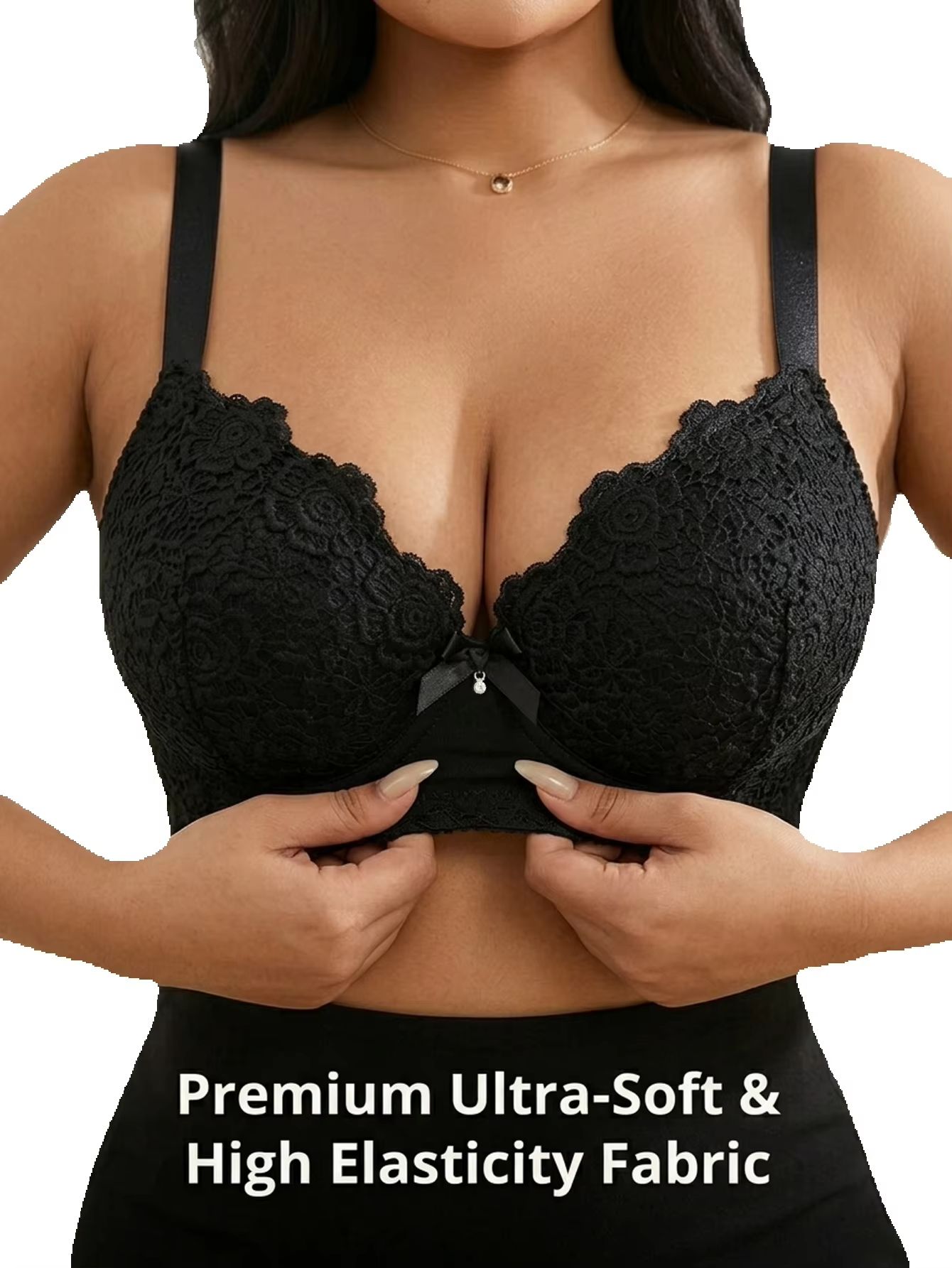 Minimizer Bra Women - Reggiseno push-up floreale da donna taglie