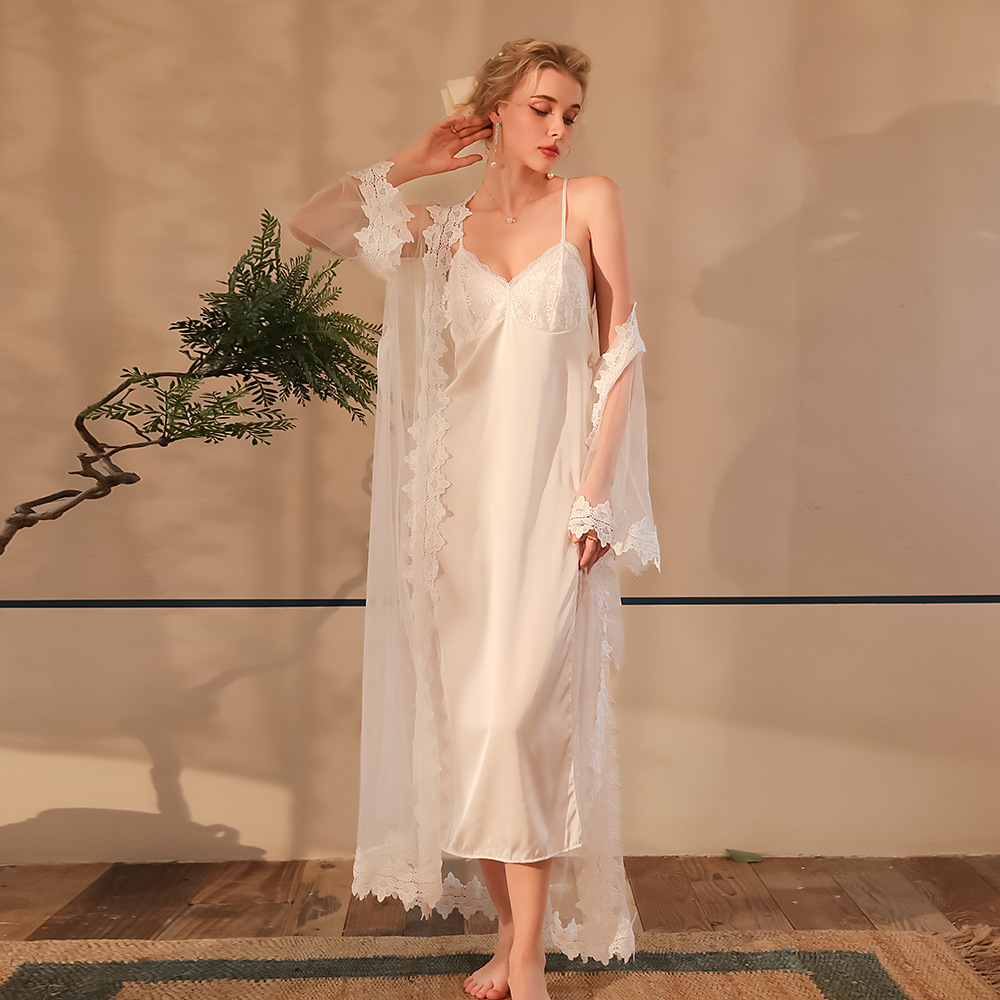 Sheer Mesh Bra - Set da Sposa in Raso e