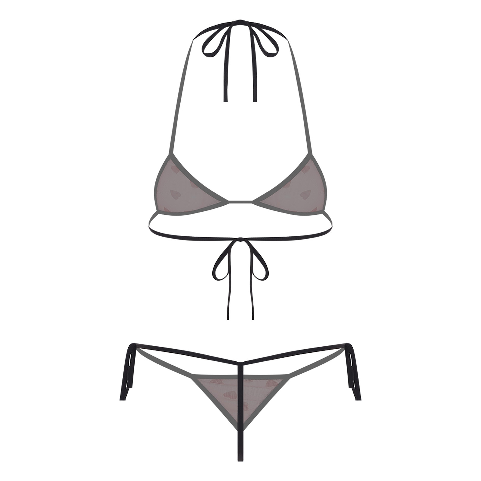 Set intimo da donna micro mini - Sheer Mesh Bra recensione e prezzo